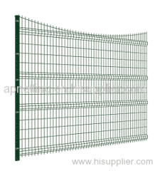 lowes power coated Nylofor 3D welded wire mesh Panel Fencing/Flexible curvy triangle welded wire mesh fencing