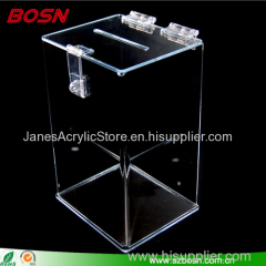Acrylic Donation Box Plexiglass Ballot Box Lucite Collection Box