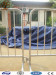 Hot-dip galvanized temporary crowd control barrier/steel traffic barriers bridge foot style