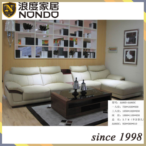 Modern style design sofa set leather sofa AA065