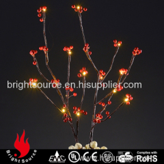 B/O-4.5V-20L Centerpiece Led Branch With Berries