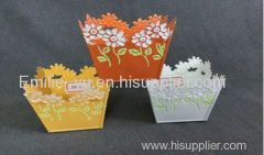 tin pot basket , tin flower basket ,floral basket