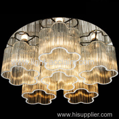 Warm bedroom lamp glass rod crystal lamp living room lighting fixtures crystals for chandeliers