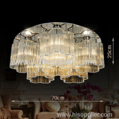 Warm bedroom lamp glass rod crystal lamp living room lighting fixtures crystals for chandeliers