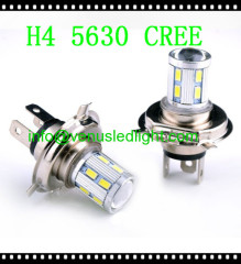 Power 12W 18SMD-5630+CREE R3 12V 24V H4 LED Fog Light car wedge light bulb