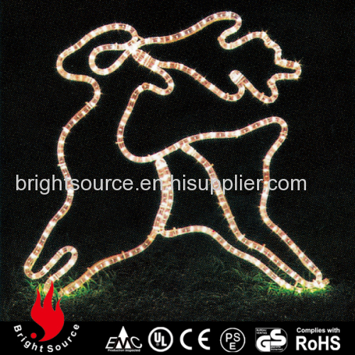 Led Rope Christmas Lights With Running Elk Design