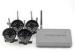 Digital RF Four Camera 4 channel DVR security system Support SD / TF card