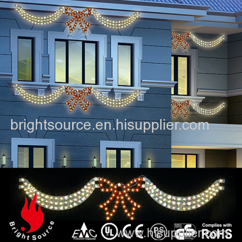 led christmas window swags