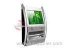 Information Check Internet Web Wall Mounted Kiosk With PC Metal Keyboard