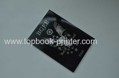 High-gloss cover silver stamping art paper softcover book