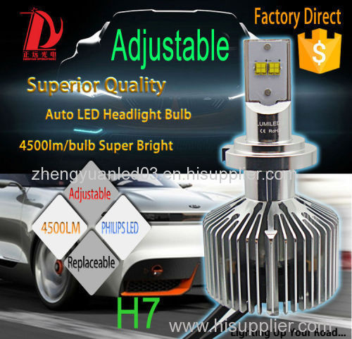 1 year guarantee 9000LM H7 LED car headlight