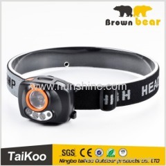 high power zoom lens led headlamp with sensor