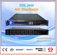digital TV head-end equipments TS distributor is with DVB ASI input