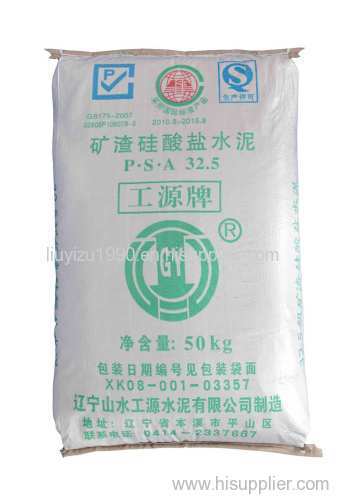 cement packaging bag, plastic woven bag,