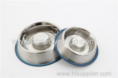 High Quality dog bowl stainless steel pet bowl slip-resistant tableware bowl for cat and dog