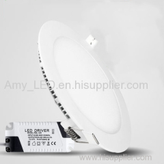 24W Thickness PWM Dimmable Round LED Panel Lights