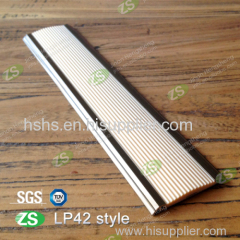 flat anti-skidding aluminum stair nose with rubber strip