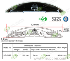 arch shape 120mm wall protection bumper for hospital corridor/hallway