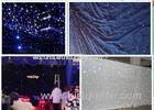 Festival Celebration LED Curtain Christmas Lights , Foldable LED Star Cloth Wall 2m*2m