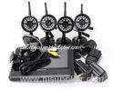 4 CH Quad picture Wireless DVR Surveillance Camera System , Home DVR Security System