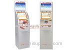 Cash Payment Advertisement Kiosk Display with Bill / Coin Give Change Function