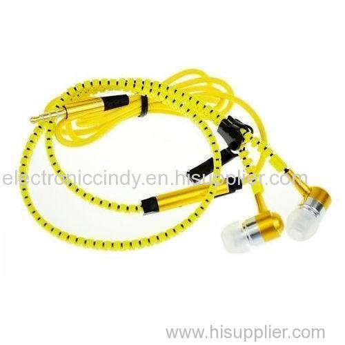 portable in-ear zipper earphone