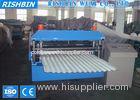 Zinc Corrugated Sheet / IBR Roof Panel Roll Forming Machine with Chain Transmission