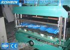 Color Steel Roof Tile Roll Forming Machine , Chain Transmission Roll Former Machine