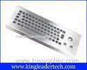 Dust-Proof Industrial Desktop Keyboard 65 Keys With Stainless Steel Trackball