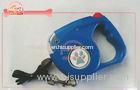 LED Flashing Light Cord Nylon Retractable Dog Leash With Beam Reflector