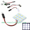 12V 117Lm 5630 SMD 9 LED Dome White Light Reading Lamp For Car Interior with 3 Adapters