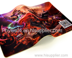 custom natural rubber printing wholesales gaming mouse pad/colorful mouse pad