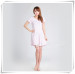 Apparel & Fashion Skirts & Dresses Summer Dress Bamboo Fiber Rayon Pleated O Neck Short Sleeves