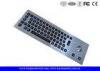 Panel Mount Illuminated Metal Keyboard High Resistant With Optical Trackball