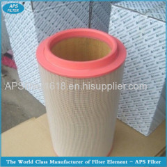 Compair air filter cartridge with long service life