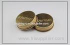 43mm pharmaceuticals / healthcare products gold tinplate screw cover caps with embossed logo