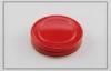 hair wax aluminum screw cap with with PE foam liner , red color custom bottle caps