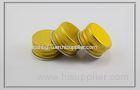 Gold Aluminum Screw Caps for cosmetics / crafts packaging , 2413mm