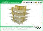 4 Upright supermarket display shelf , metal gondola cosmetic stand display