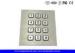 12 Keys Backlit Metal Keypad For Panel Mount From The Front Side In 3x4 Matrix