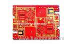 Red 12 Layer Multilayer PCB Board Prototype with ENIG , TG 180 Surface