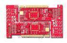 Gold Finger FR4 4 Layer PCB Prototype with ENIG finish , Red Solder Mask