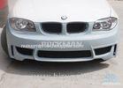 2005 - 2011 Fiberglass Car Body Kits For BMW E87 Front Bumper / Rear Bumper