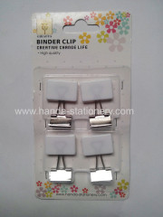 creative square shape binder clip