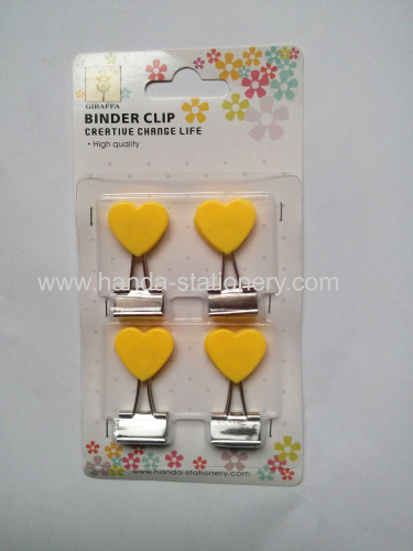creative heart shape binder clip 