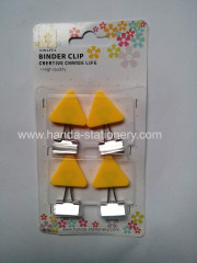 creative angle shape binder clip