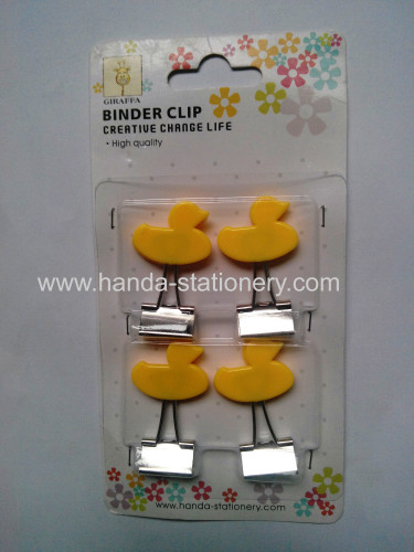 creative duck shape binder clip