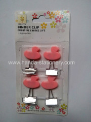 creative duck shape binder clip