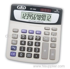 12 Digits Solar Power Desktop Calculator