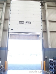 vertical lifting industrial doors with motors